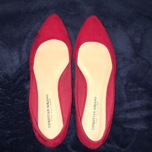 Red Christian Siriano Flats